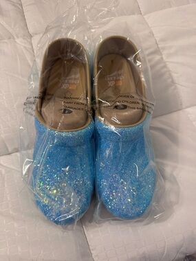 Glitter Blue Slip-On Clogs